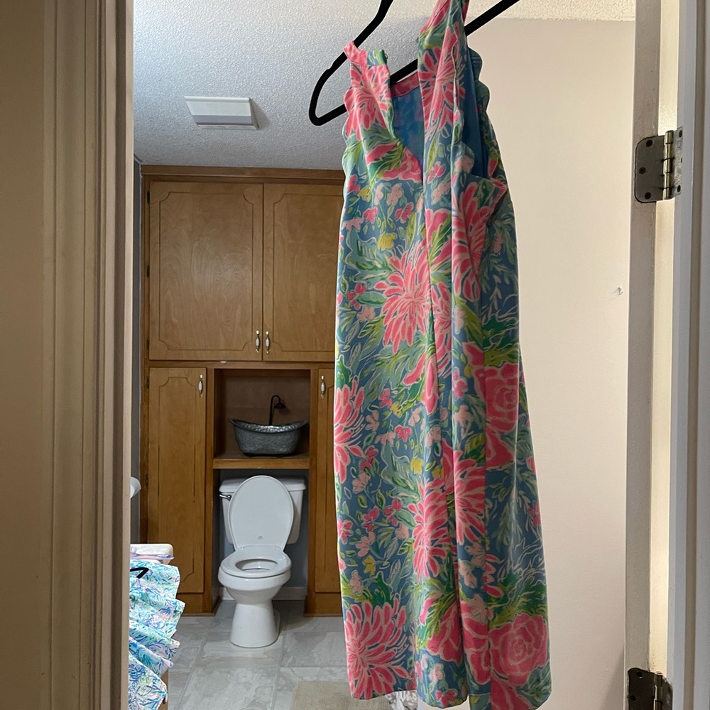 Lilly Pulitzer Floral Pink and Blue Dress